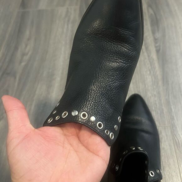 Rebecca Minkoff Black Leather Boots - Picture 6 of 8